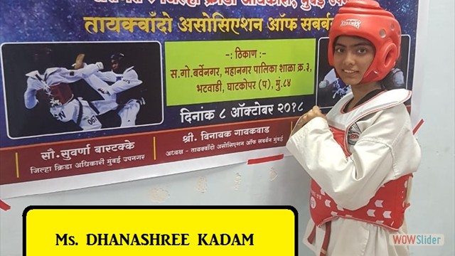 TVMJC DSO Karate GOLD-Ms. Dhanashree Kadam 2018